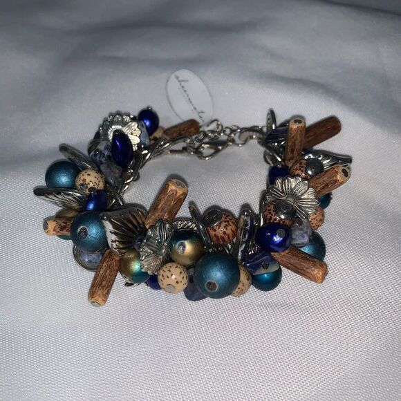 women's Sheerwater beach wear Bracelet multicolor natural beaded hand crafted. - Picture 9 of 13
